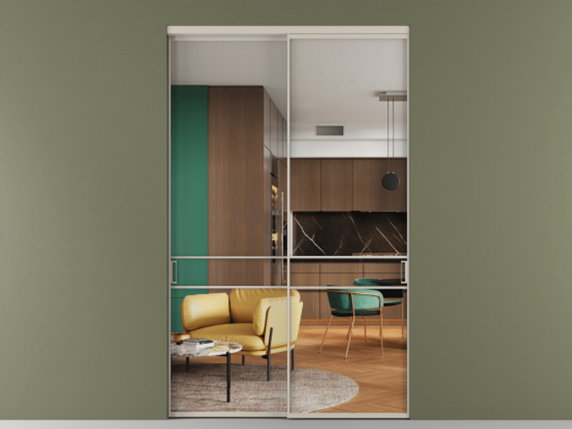 Перегородка Formato внутри проёма двустворчатая #VENDORCODE# #FURNISH# #GLASS# Цена #PRICE# #CURRENCY#  | Volhovec