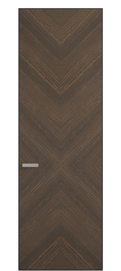 Дверь межкомнатная Межкомнатная дверь Rift 0205 Шпон эвкалипта Naturwood (рифт, риф,  hban). Цвет Эвкалипт мореный матовый. Материал Шпон эвкалипта Naturwood. Коллекция Rift. Картинка.